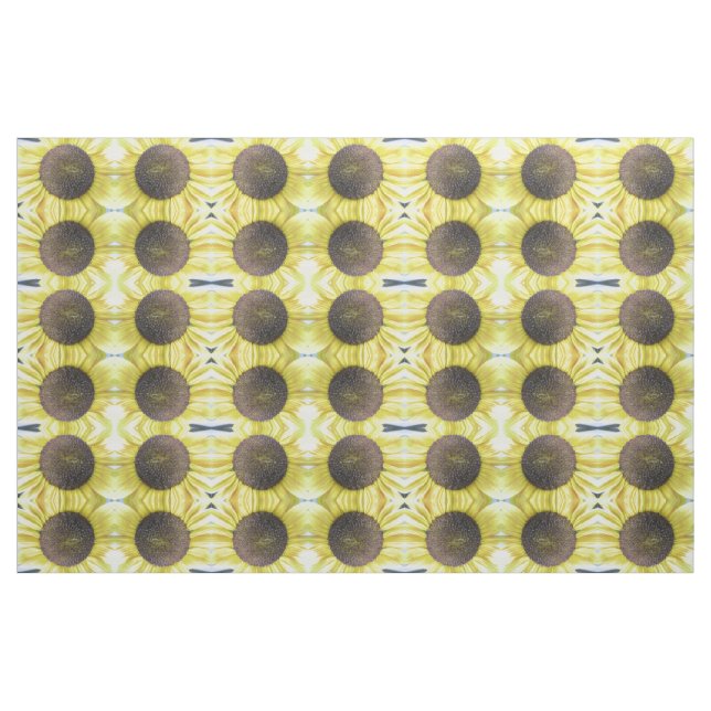 Tecido Padrão de Girassol Amarelo (Fat Quarter)