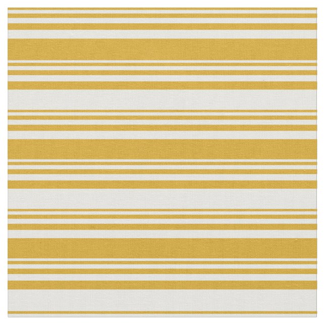 Tecido Padrão de Goldenrod e Stripes Brancas (Detalhe)