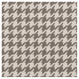 Tecido Padrão de houndstooth bege neuronal chic