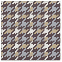 Tecido Padrão de houndstooth de xadrez neutro de moda de 