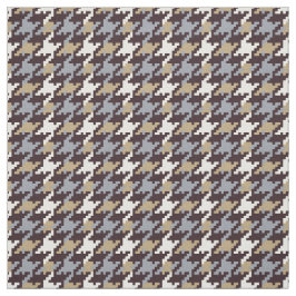 Tecido Padrão de houndstooth de xadrez neutro de moda de
