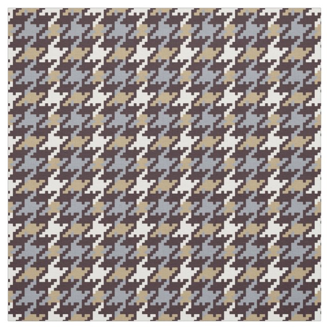 Tecido Padrão de houndstooth de xadrez neutro de moda de  (Modelo)