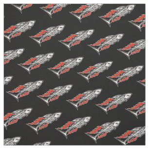 Tecido Padrão de Ícone 2 Tribal do Tubarão