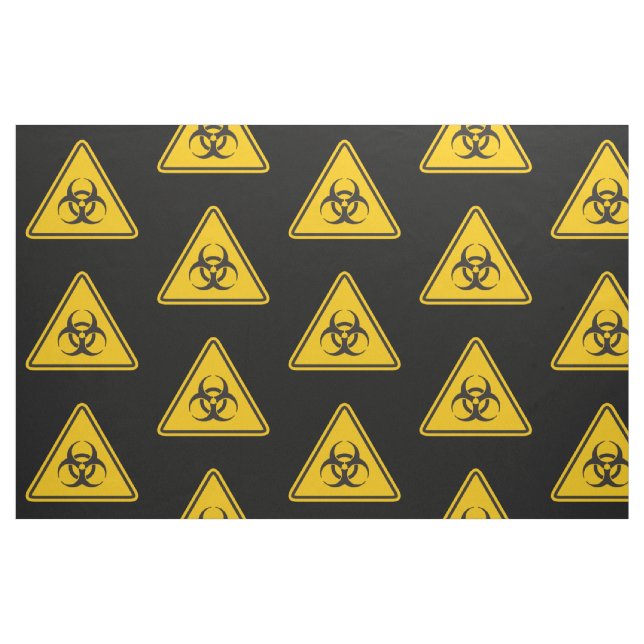 Tecido Padrão de Ícone de Risco Biológico (Fat Quarter)