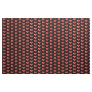 Tecido Padrão de Ícone do Coração 3D