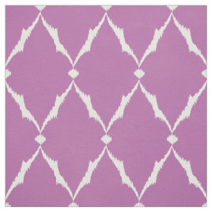 Tecido Padrão de ikat chevron roxo texturizado moderno