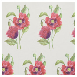 Tecido Padrão de Ilustração Floral de Aquarela de Papas V