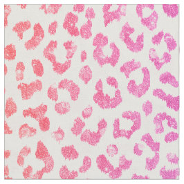 Tecido Padrão de impressão de cheetah de brilho rosado