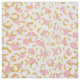 Tecido Padrão de impressão de chic, cor-de-rosa e guepard