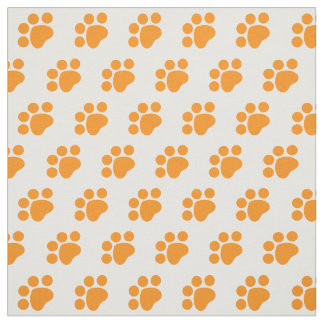 Tecido Padrão de impressão de pata laranja