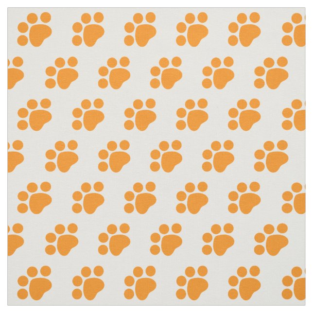 Tecido Padrão de impressão de pata laranja (Modelo)
