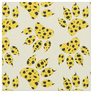 Tecido Padrão de impressão de pata-leopardo