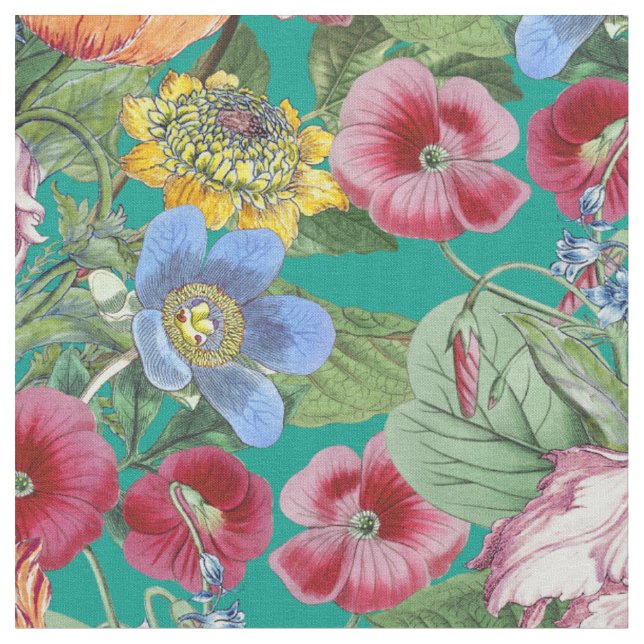 Tecido Padrão de Jardim de Flor primavera (Detalhe)