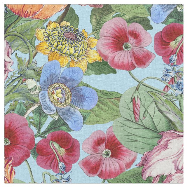Tecido Padrão de Jardim de Flor primavera (Detalhe)