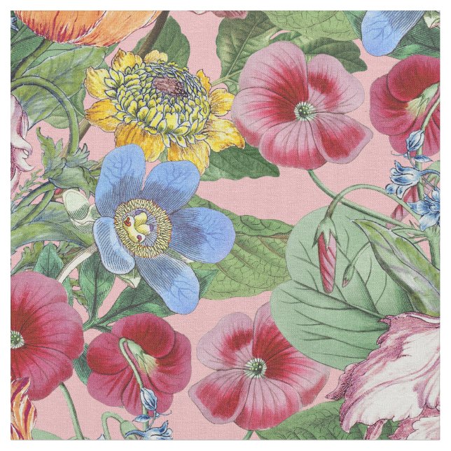 Tecido Padrão de Jardim de Flor primavera (Detalhe)