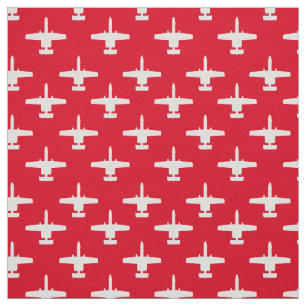 Tecido Padrão de Jet de Ataque de Warthog Vermelho A-10