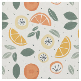 Tecido Padrão de Laranja & Kiwi 