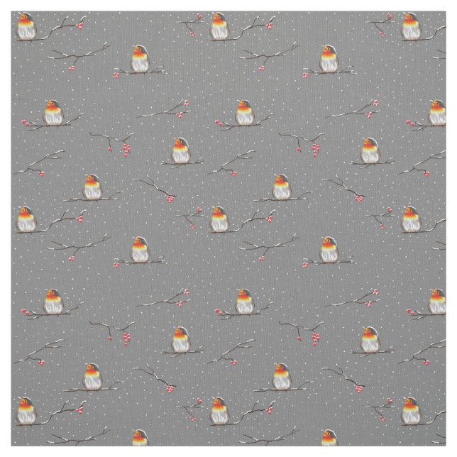 Tecido padrão de latas e neve (Modelo)