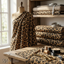 Padrão de leopardo moderno único e elegante
