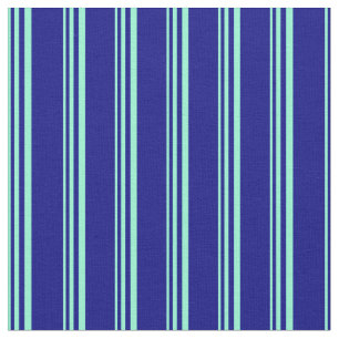 Tecido Padrão de linha azul e aquamarina