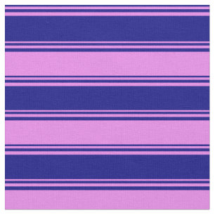 Tecido Padrão de linha azul e violeta