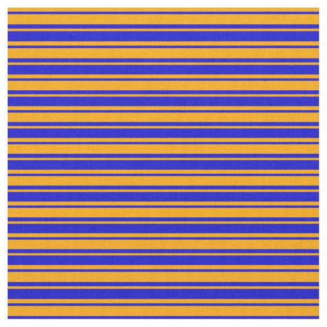 Tecido Padrão de linha/riscado azul e laranja (Detalhe)