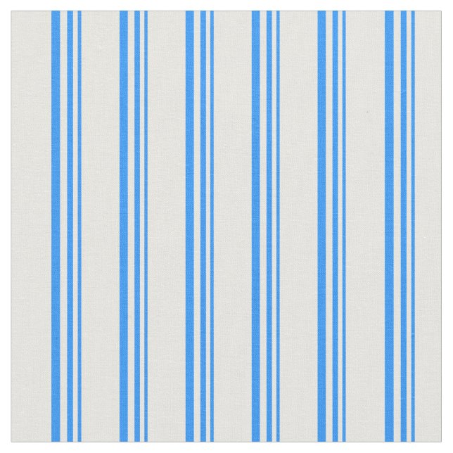 Tecido Padrão de Linhas Azul e Branco (Detalhe)