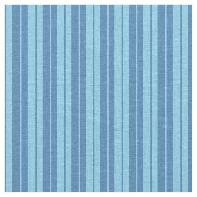 Tecido Padrão de Linhas Coloridas Azul e Azul-Céu (Detalhe)