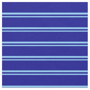 Tecido Padrão de Linhas Coloridas Azul e Azul Escuro