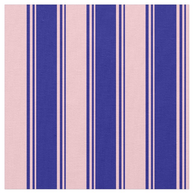 Tecido Padrão de Linhas Coloridas Azul e Rosa (Detalhe)