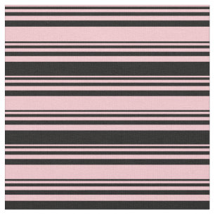 Tecido Padrão de Linhas Coloridas Rosa e Preto