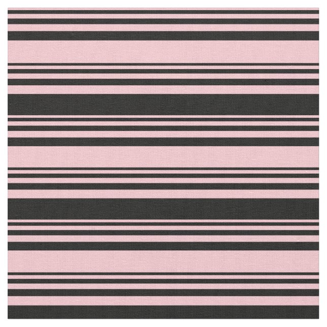 Tecido Padrão de Linhas Coloridas Rosa e Preto (Detalhe)