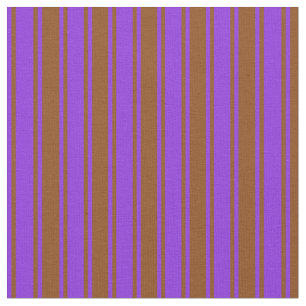 Tecido Padrão de Linhas Coloridas Roxo e Castanho