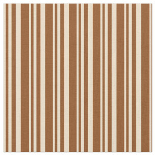 Tecido Padrão de Linhas Coloridas Tan e Brown