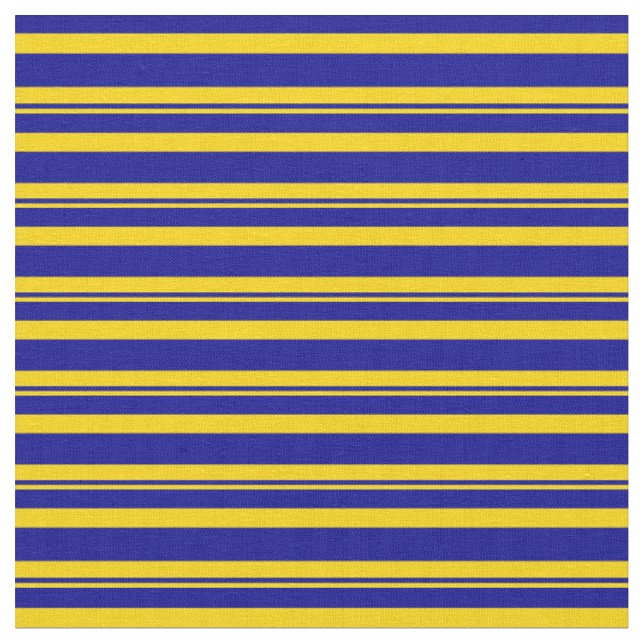 Tecido Padrão de Linhas/Faixa Azul Amarelo e Escuro (Detalhe)