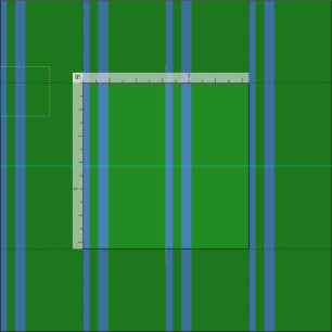 Tecido Padrão de Linhas/Faixa Verde Azul e Floresta