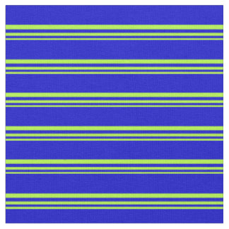 Tecido Padrão de Linhas/Faixa Verde e Azul Claro