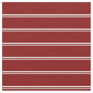 Tecido Padrão de Linhas/Fitas de Mint Cream & Maroon