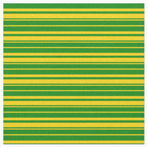 Tecido Padrão de Linhas/Listras Amarelas e Verdes