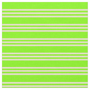Tecido Padrão de Linhas/Listras de Chartreuse e Beige