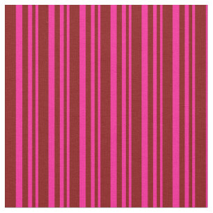 Tecido Padrão de Linhas/Listras Rosa e Marrom Profundos