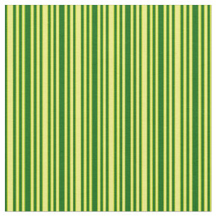 Tecido Padrão de Linhas/Listras Verde e Amarelas Escuras