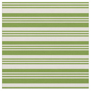 Tecido Padrão de Linhas/Listras Verde e bege