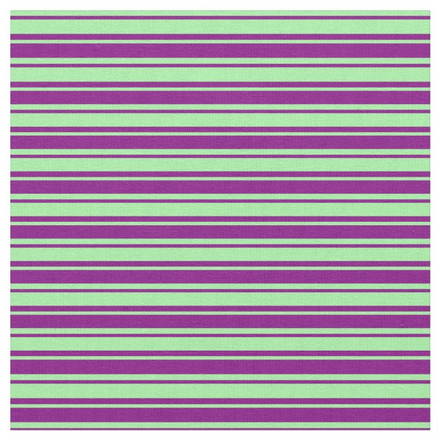 Tecido Padrão de Linhas/Listras Verde e Roxo (Detalhe)