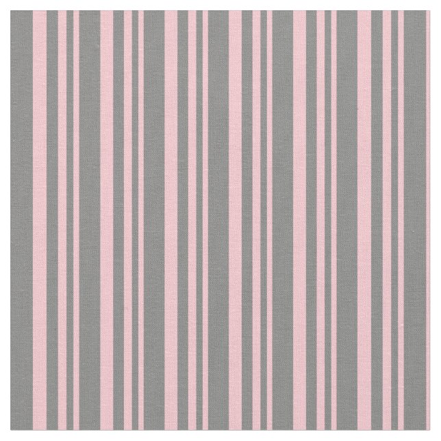 Tecido Padrão de Linhas Rosa e Cinza (Detalhe)