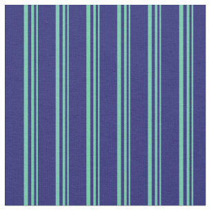 Tecido Padrão de Linhas/Stripes Azuis de Meio-Dia e Aquam