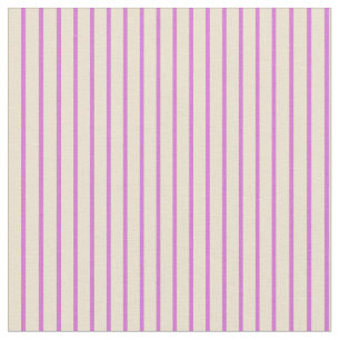 Tecido Padrão de Linhas/Stripes de bege e orquídeo