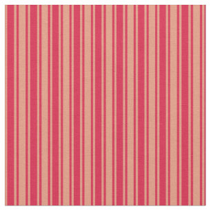 Tecido Padrão de Linhas/Stripes/Salmão Escuro e de Crimso