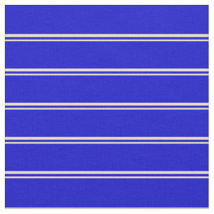 Tecido Padrão de Linhas/Stripes Tan e Azul