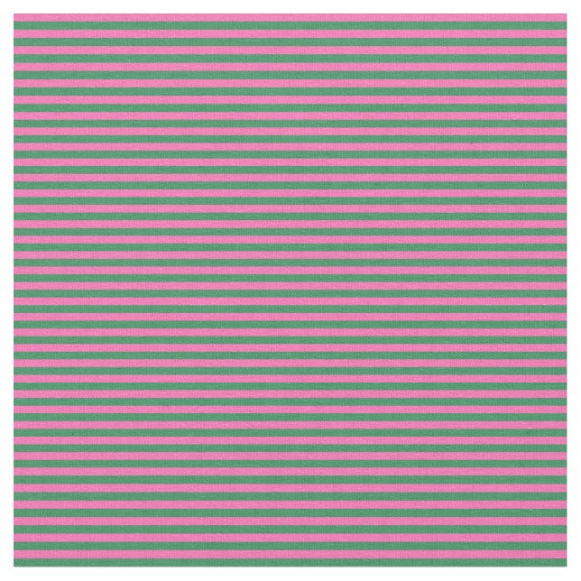 Tecido Padrão de Linhas/Stripes Verdes Rosa Quente e Mar  (Detalhe)